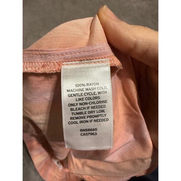 NWT BP. Nordstrom Size 3X Plus Size Women Shorts Flowy Pink Peach Striped 4” - Picture 6 of 9